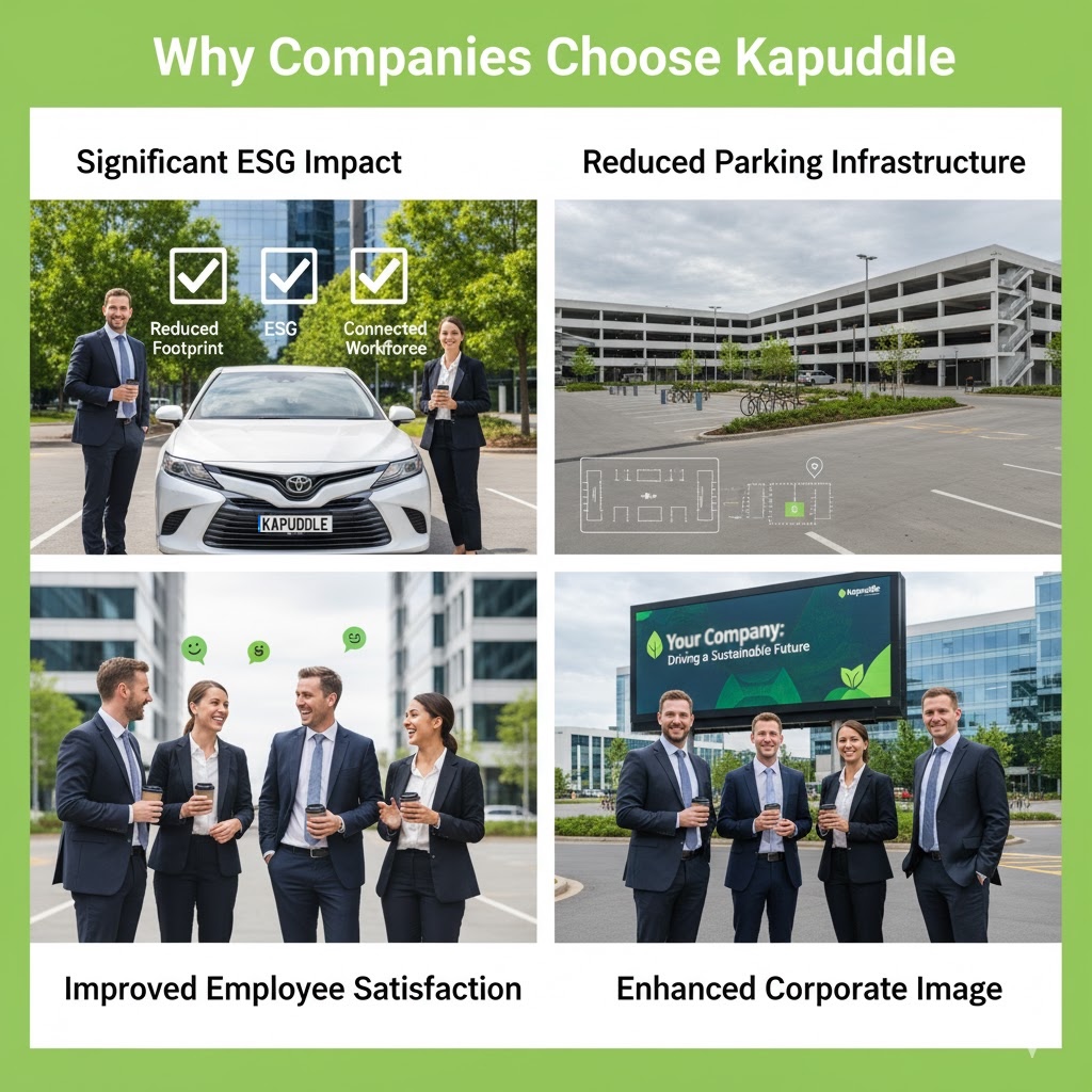 Mining company employees carpooling